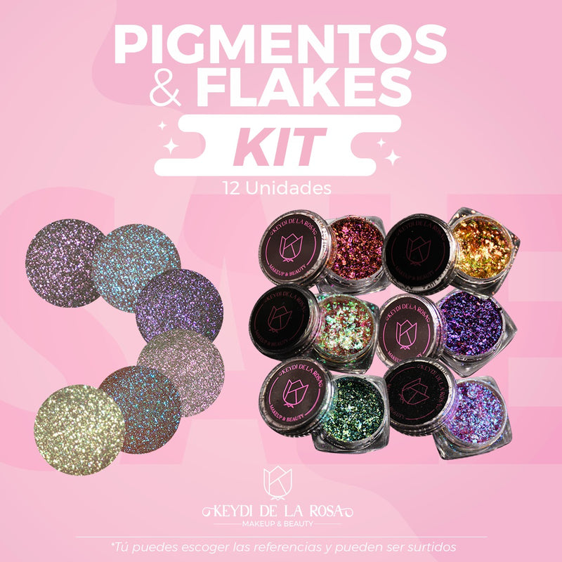 Flakes & Pigmentos Kit x 12